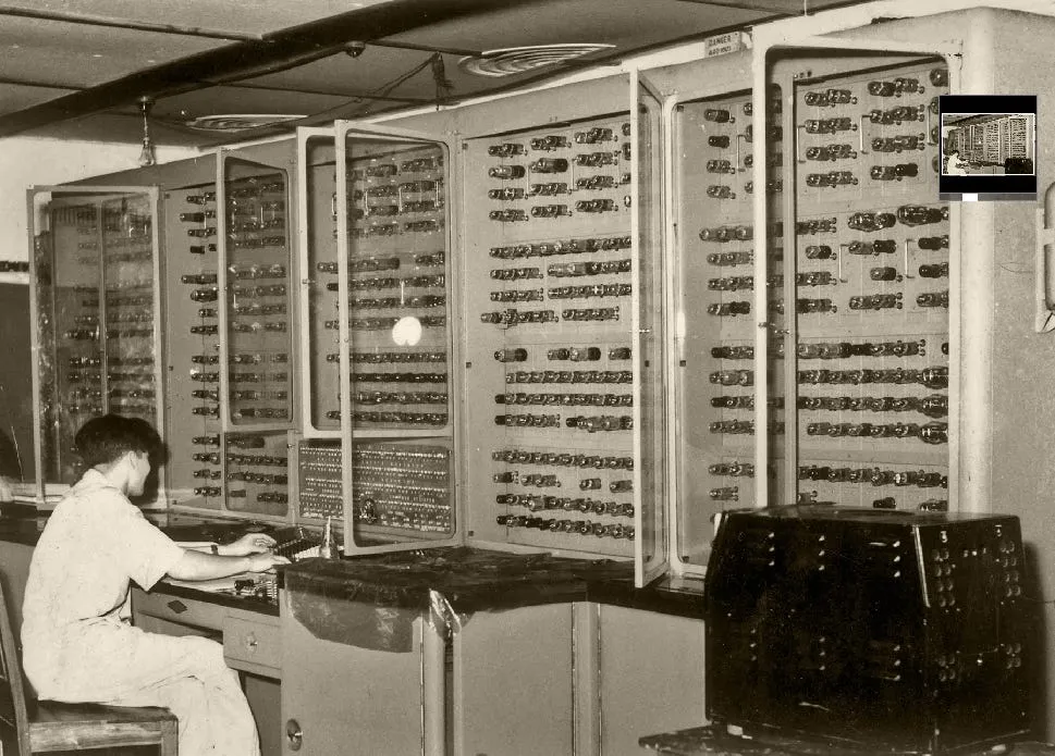 front view of the soviet ural computer